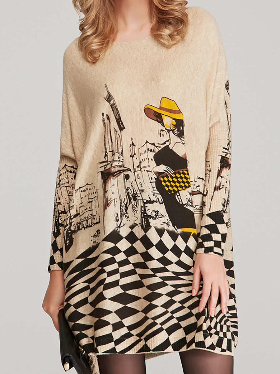 Classic Vintage Sweater with a Flattering Fit