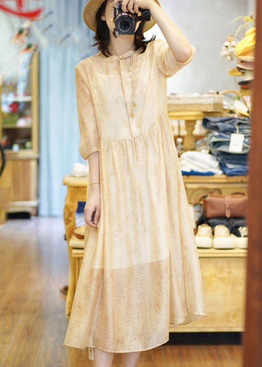 A Vintage Style Dress with Delicate Timeless Details
