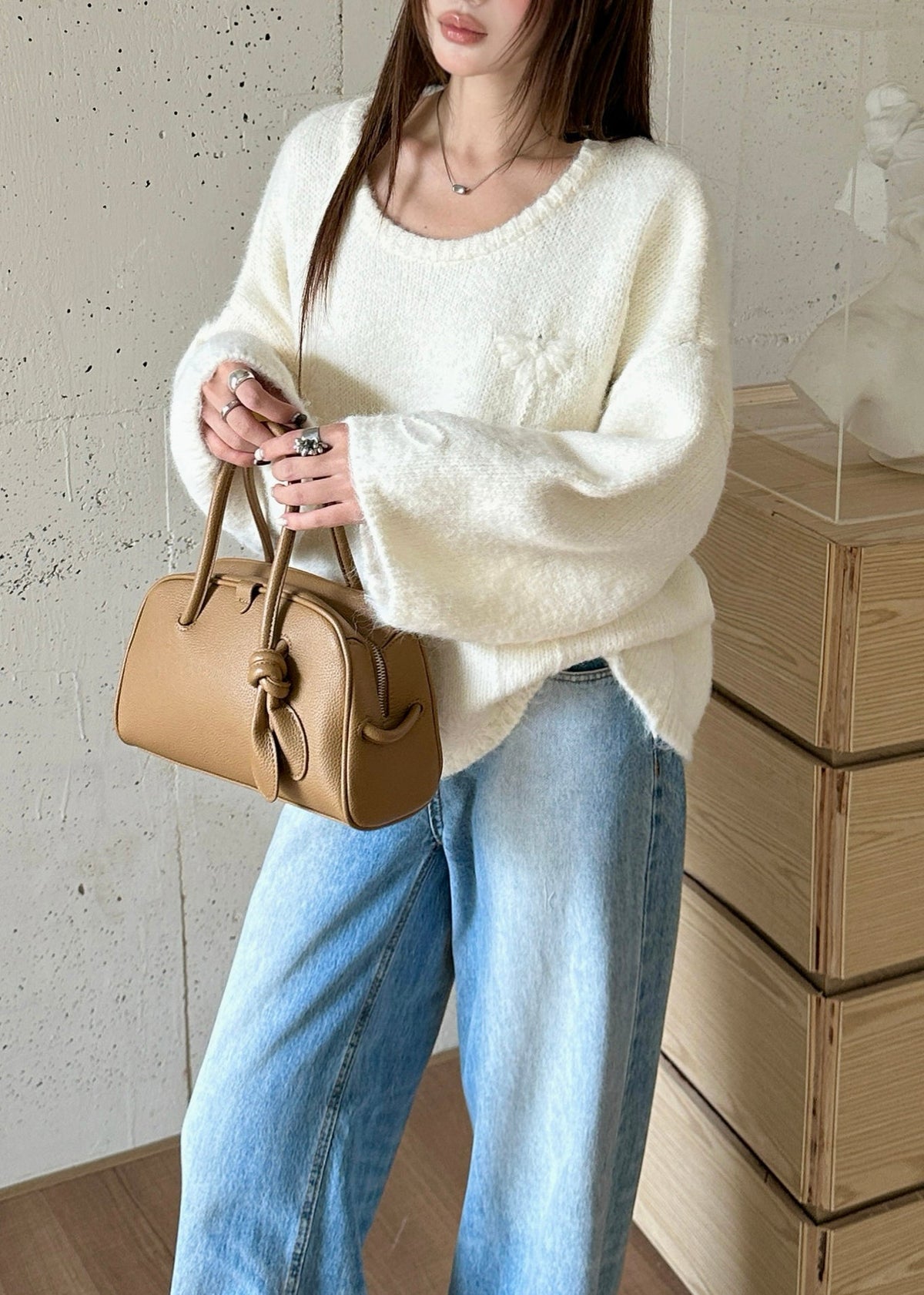 Classic Vintage Sweater with a Flattering Fit