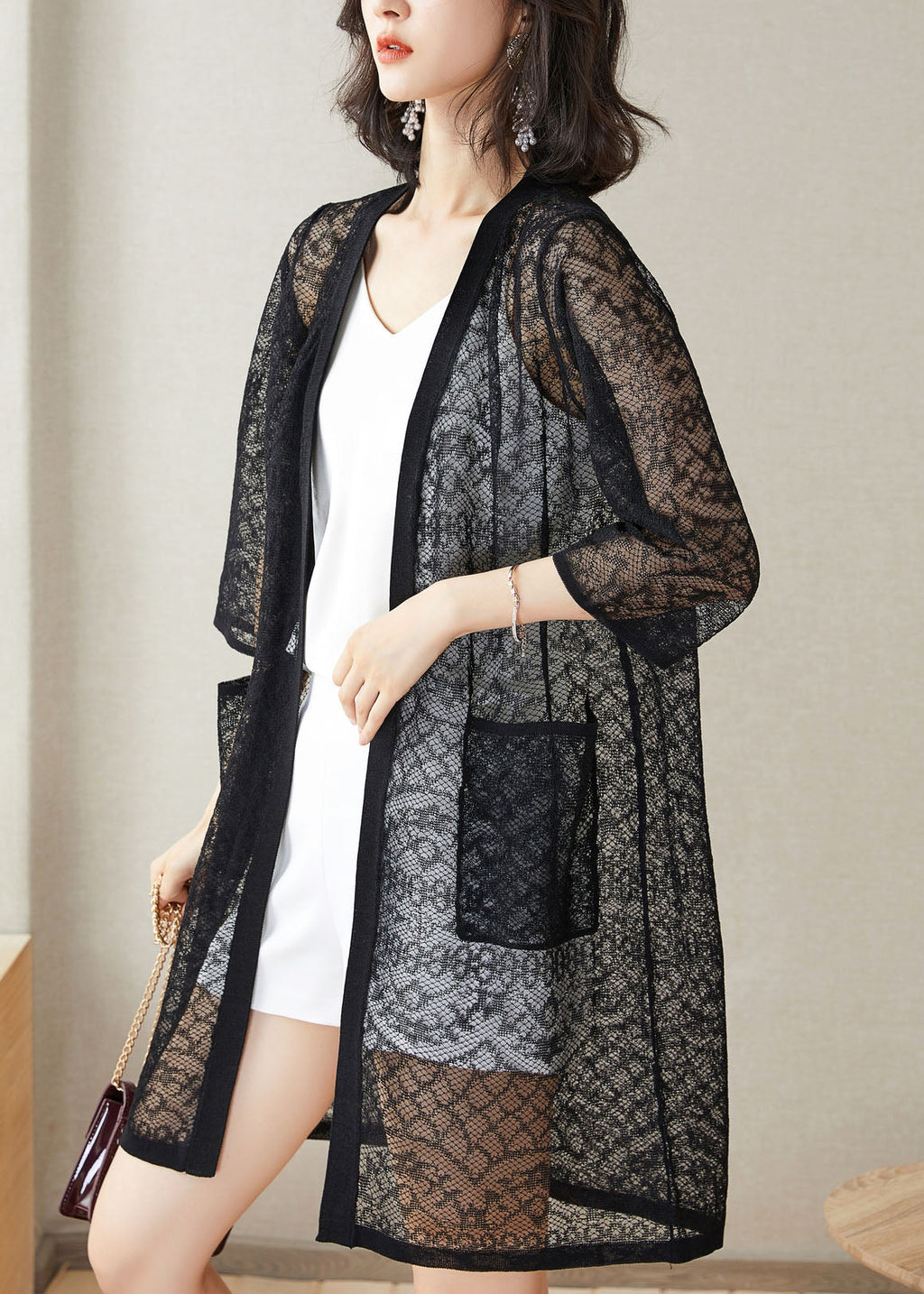 A Vintage Style Cardigan with Delicate Timeless Details