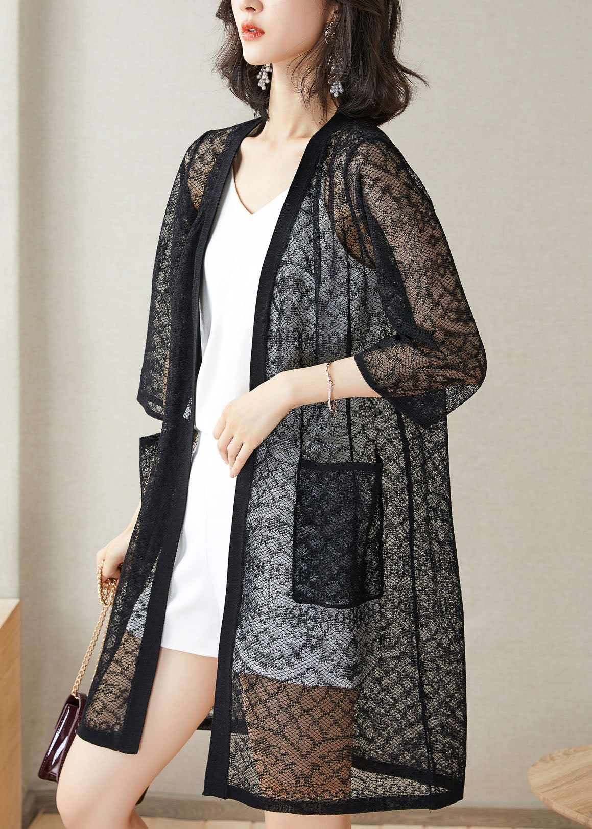 A Vintage Style Cardigan with Delicate Timeless Details