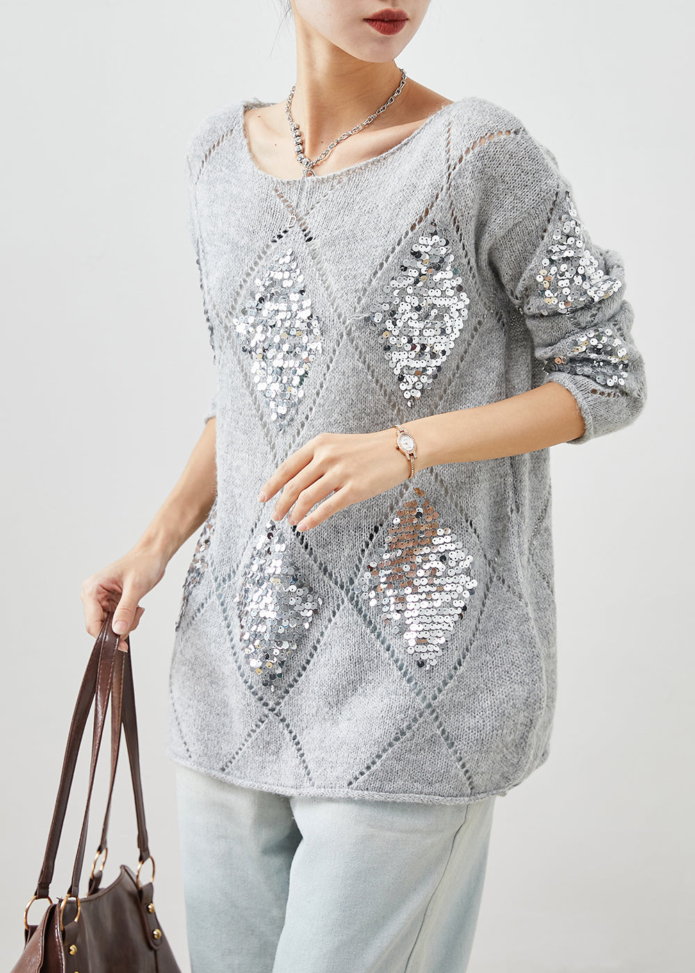 A Vintage Style Sweater with Delicate Timeless Details