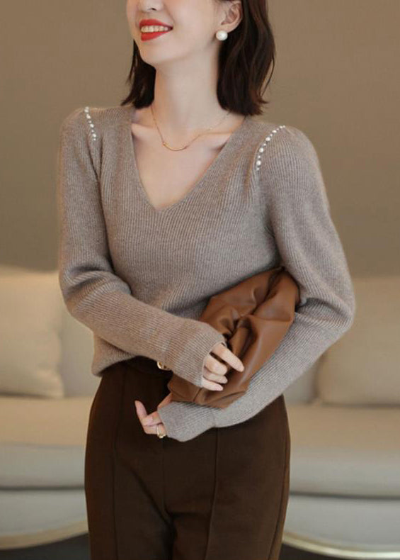 A Vintage Style Sweater with Delicate Timeless Details