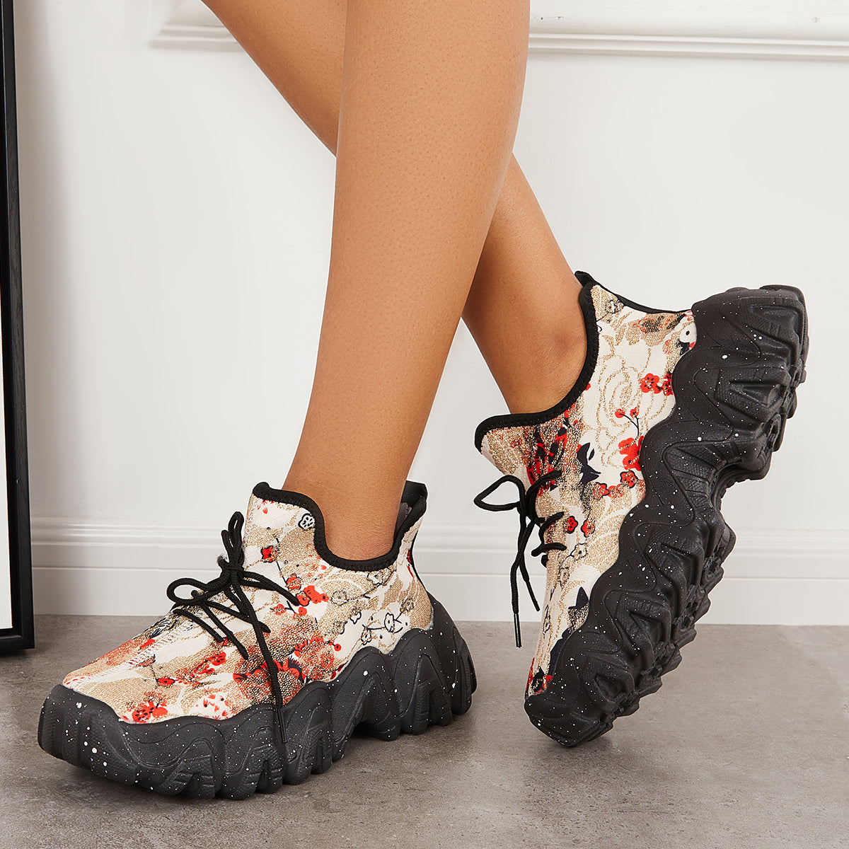 Chic Orthopedic Sneakers with Unique Design