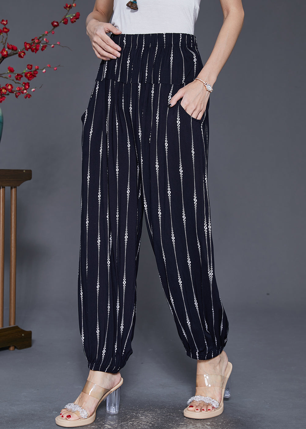 A Vintage Style Pants with Delicate Timeless Details