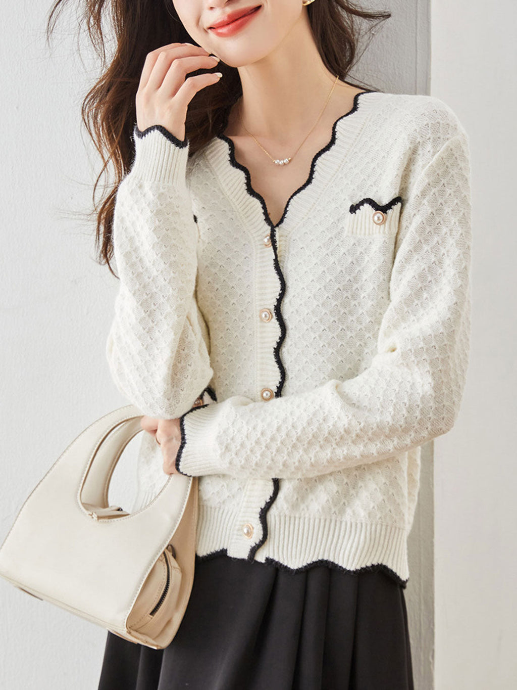 Classic Vintage Cardigan with a Flattering Fit