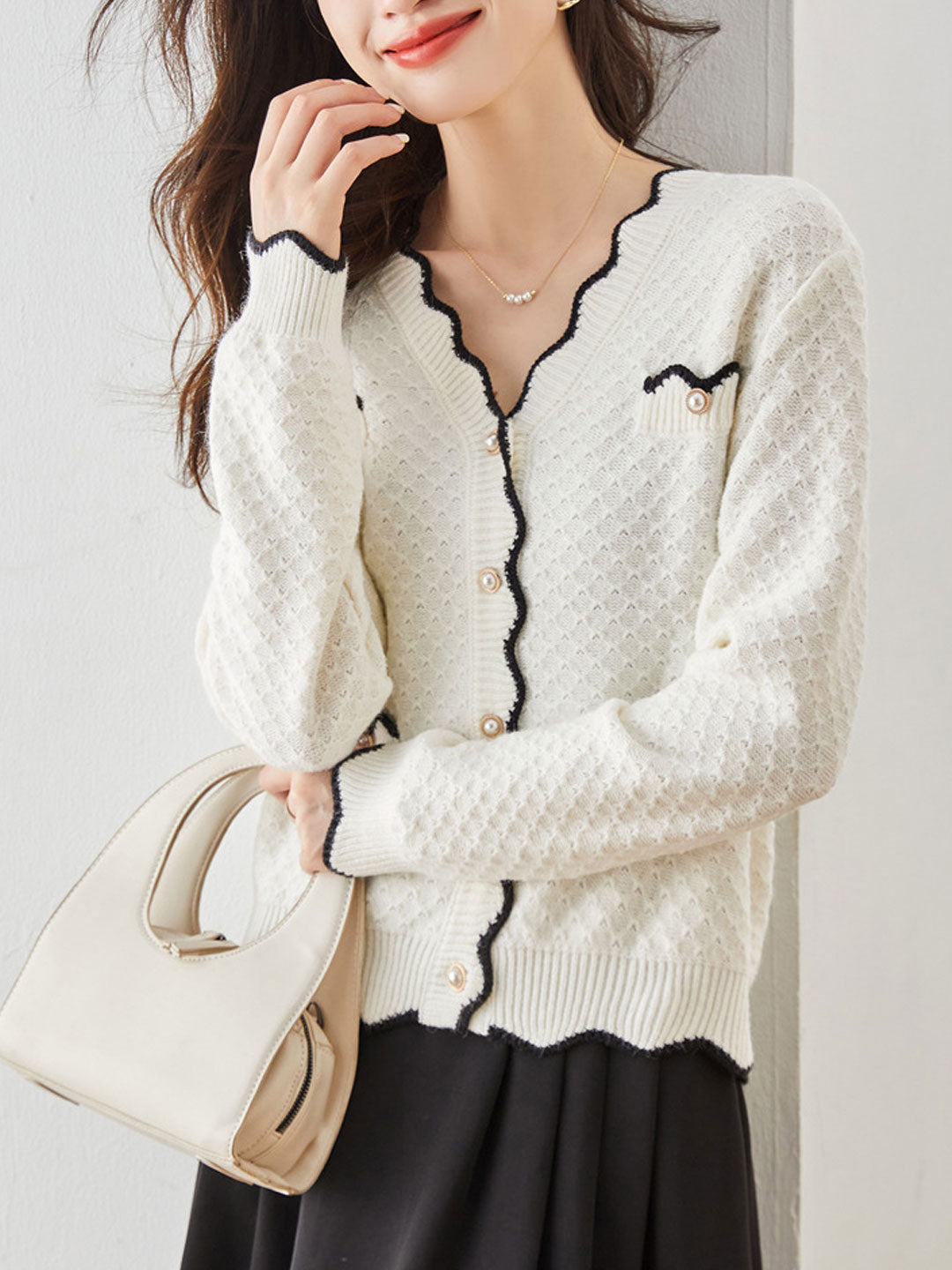 Classic Vintage Cardigan with a Flattering Fit