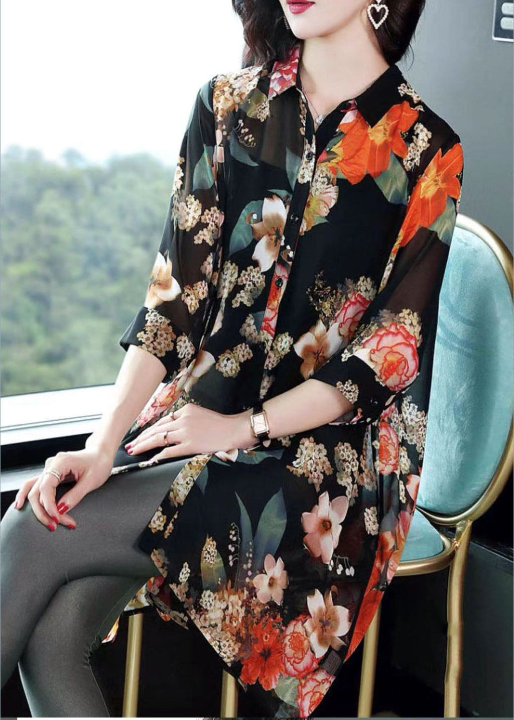 Classic Vintage Blouse with a Flattering Fit