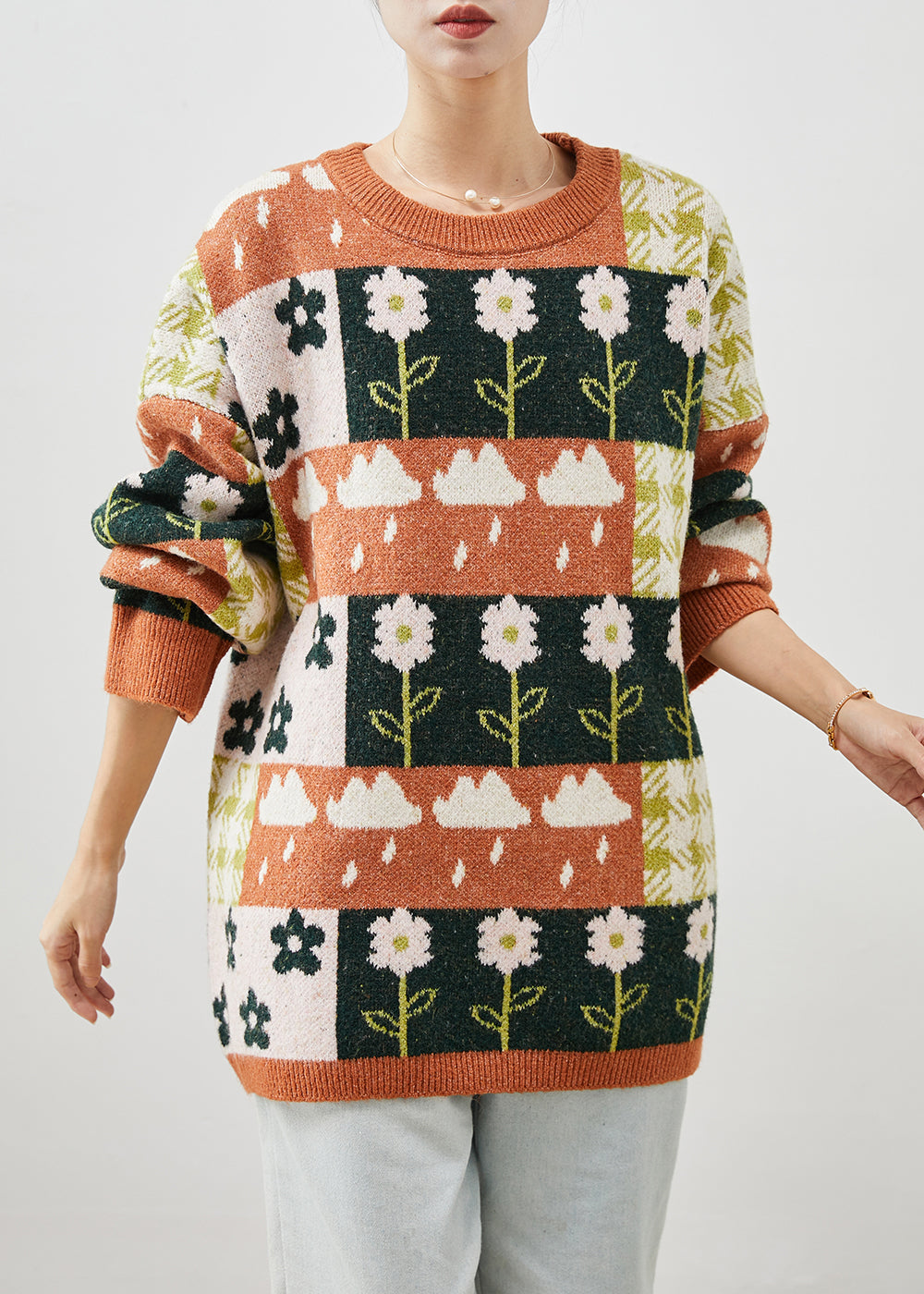 A Vintage Style Sweater with Delicate Timeless Details