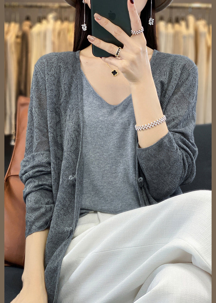 A Vintage Style Cardigan with Delicate Timeless Details