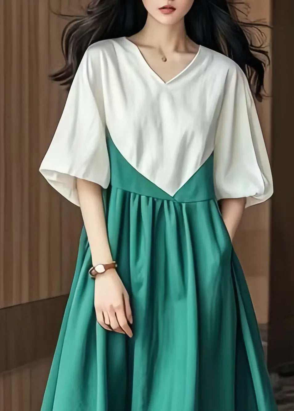 Classic Vintage Dress with a Flattering Fit