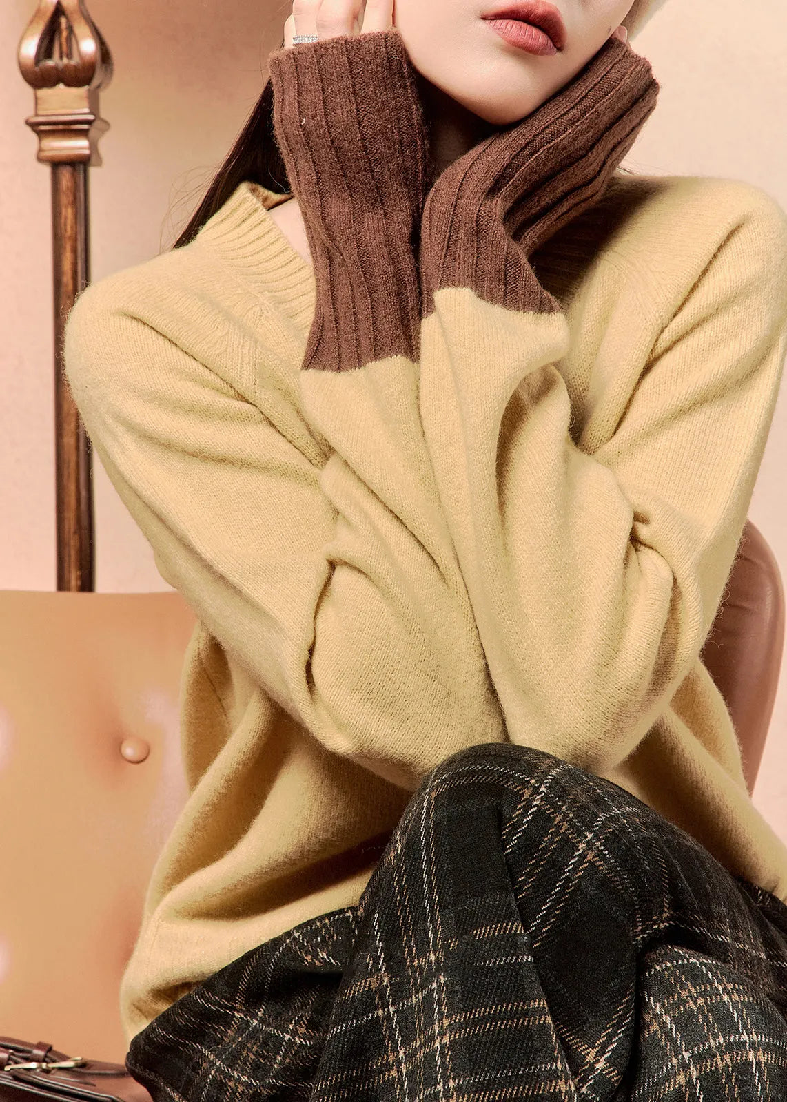 A Vintage Style Sweater with Delicate Timeless Details
