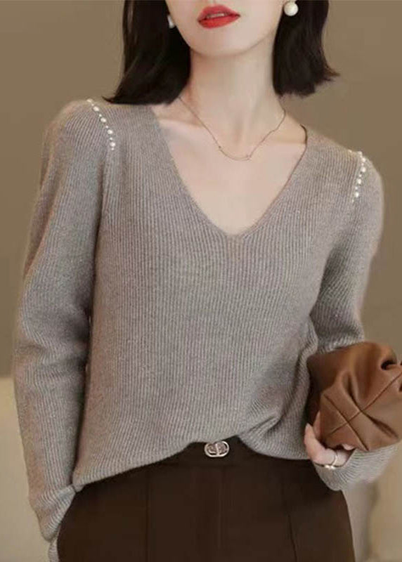 A Vintage Style Sweater with Delicate Timeless Details