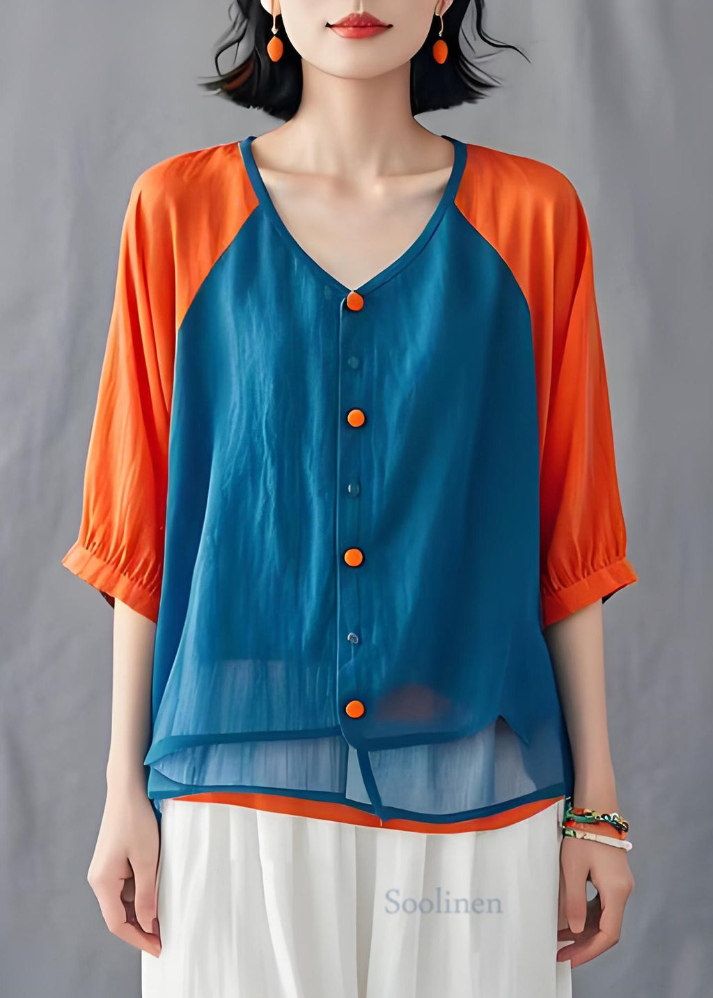 Well Tailored Blouse with a Graceful Silhouette