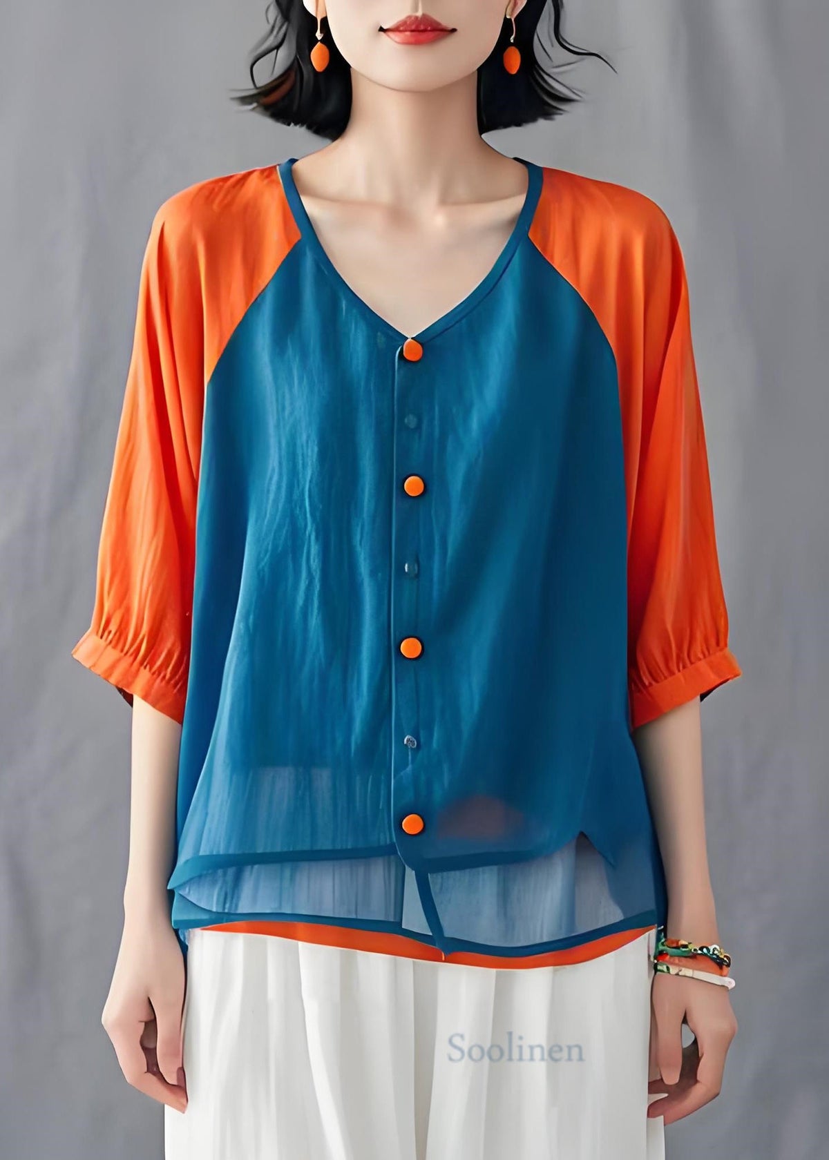 Well Tailored Blouse with a Graceful Silhouette