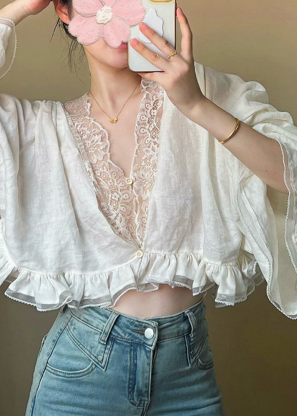 A Vintage Style Top with Delicate Timeless Details