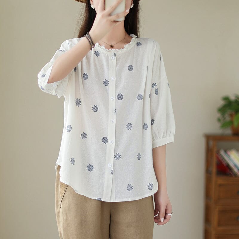A Vintage Style Blouse with Delicate Timeless Details