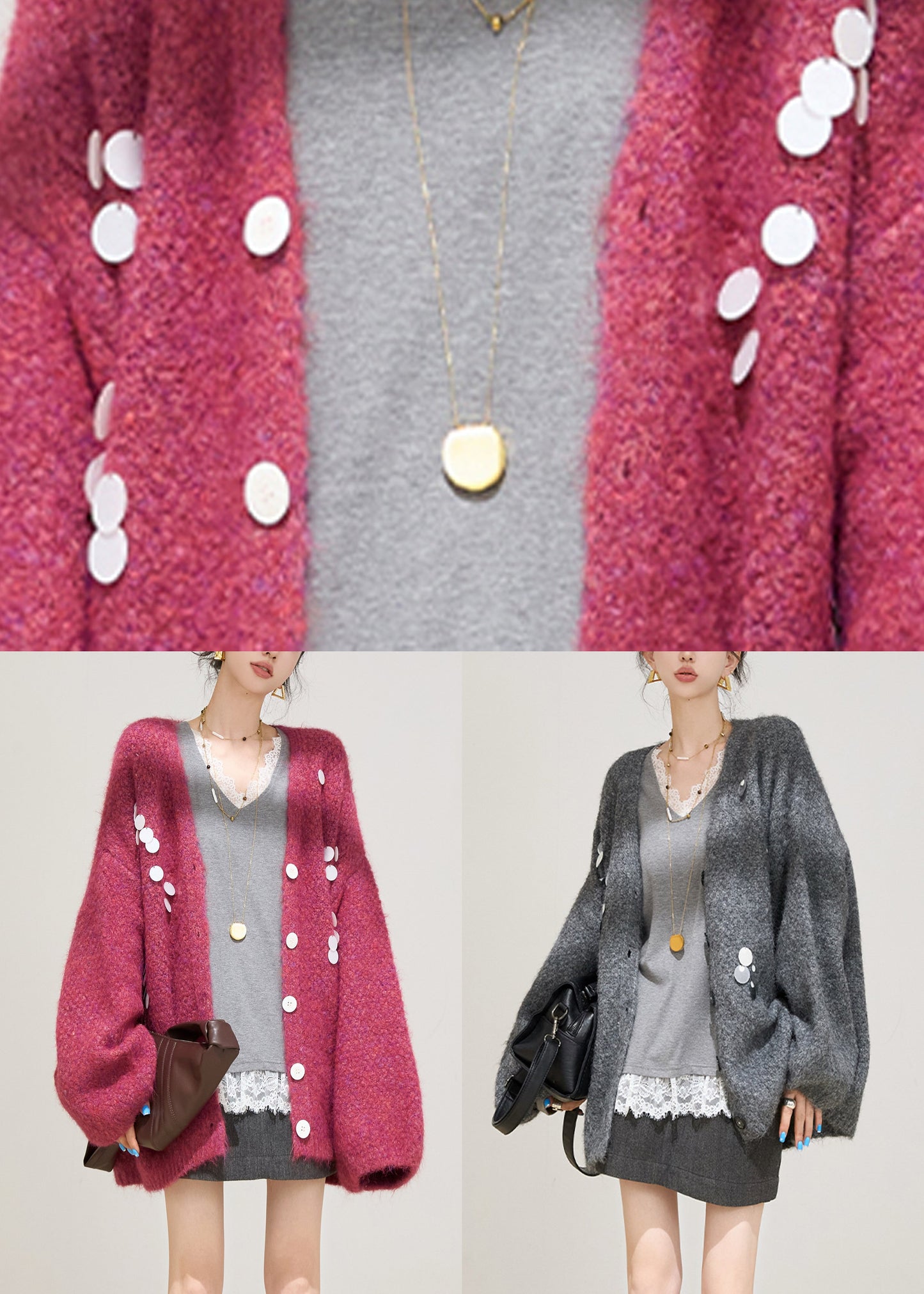 Classic Vintage Cardigan with a Flattering Fit