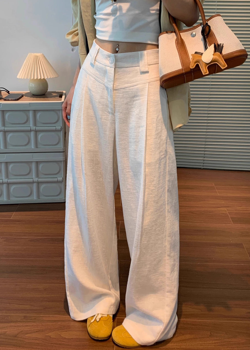 A Vintage Style Pants with Delicate Timeless Details