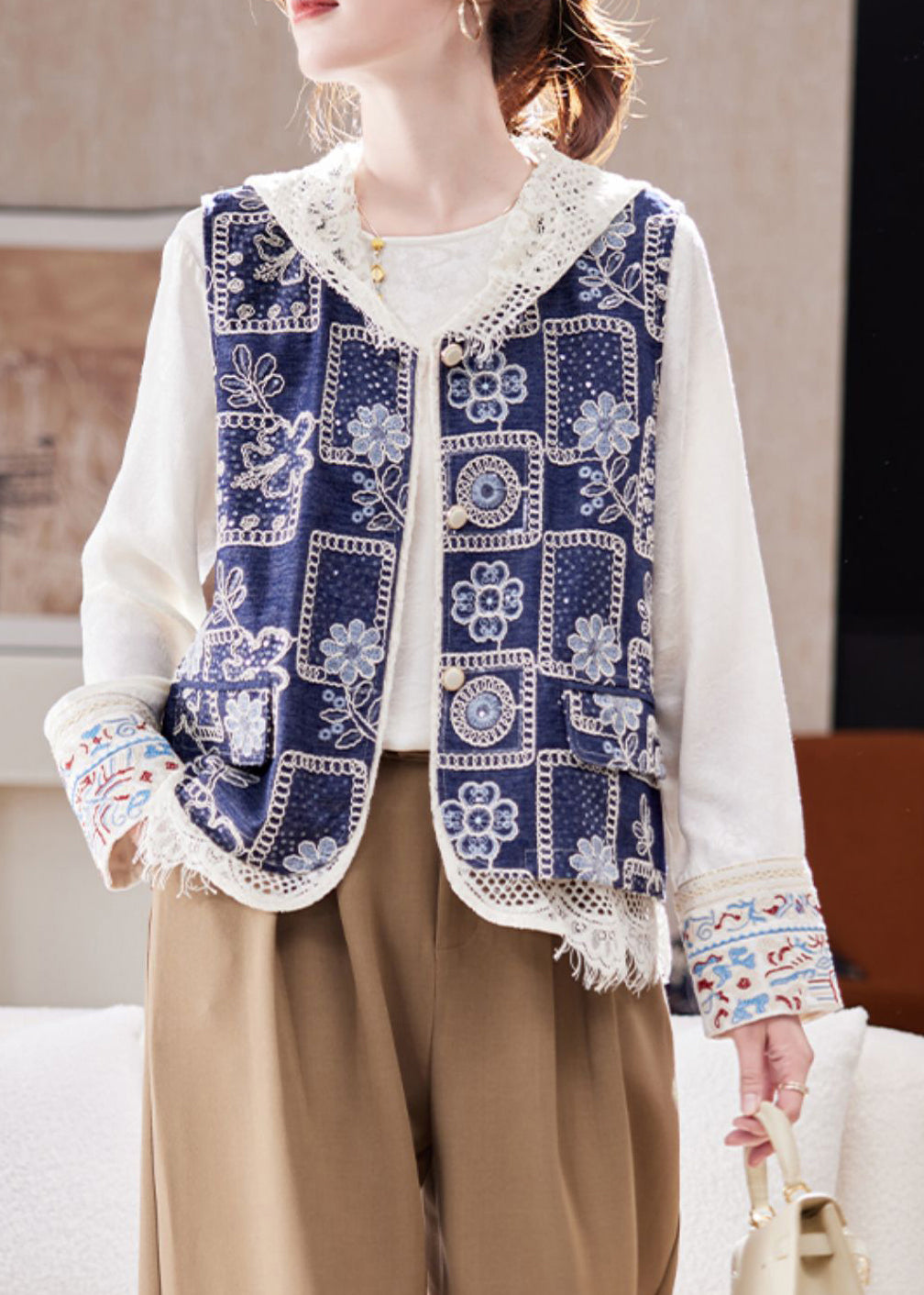 A Vintage Style Coat with Delicate Timeless Details