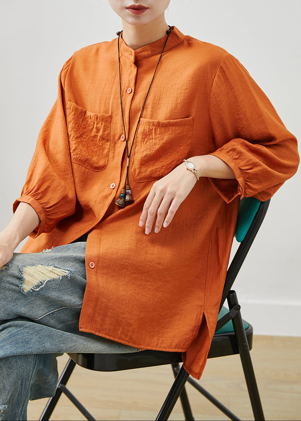 Classic Vintage Blouse with a Flattering Fit