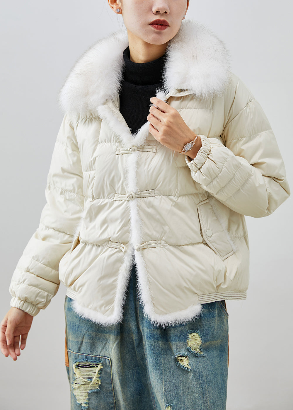 A Vintage Style Coat with Delicate Timeless Details