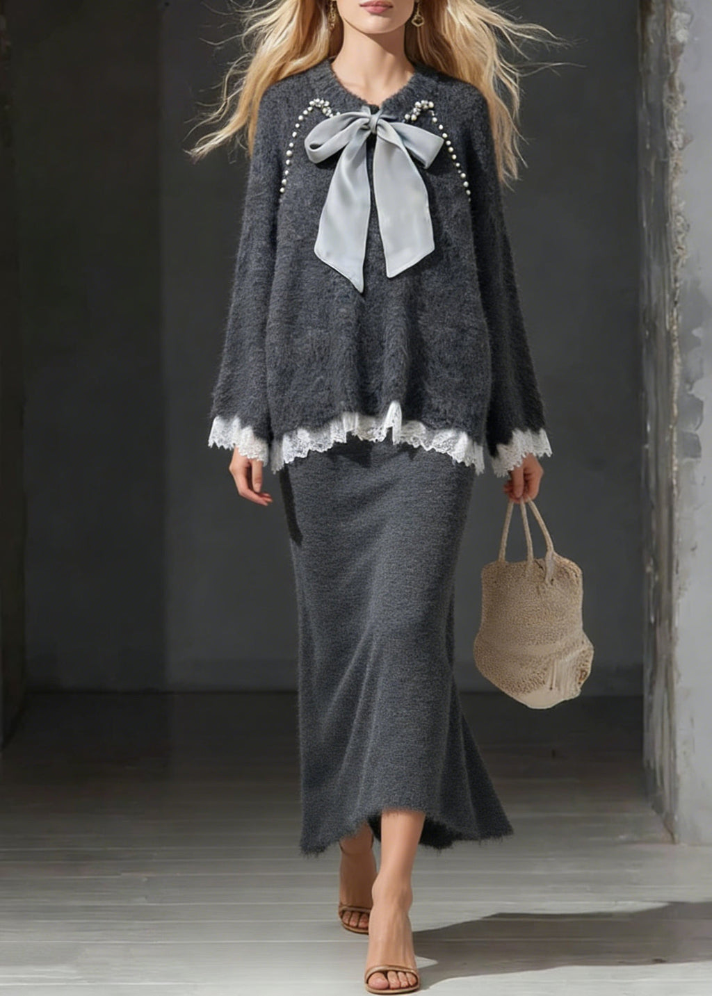 A Vintage Style Sweater with Delicate Timeless Details