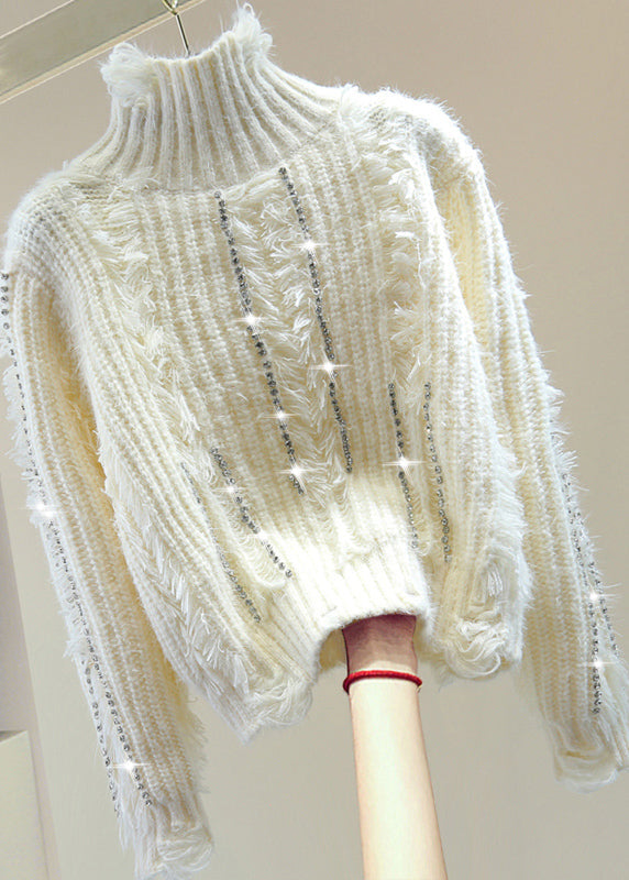 A Vintage Style Sweater with Delicate Timeless Details
