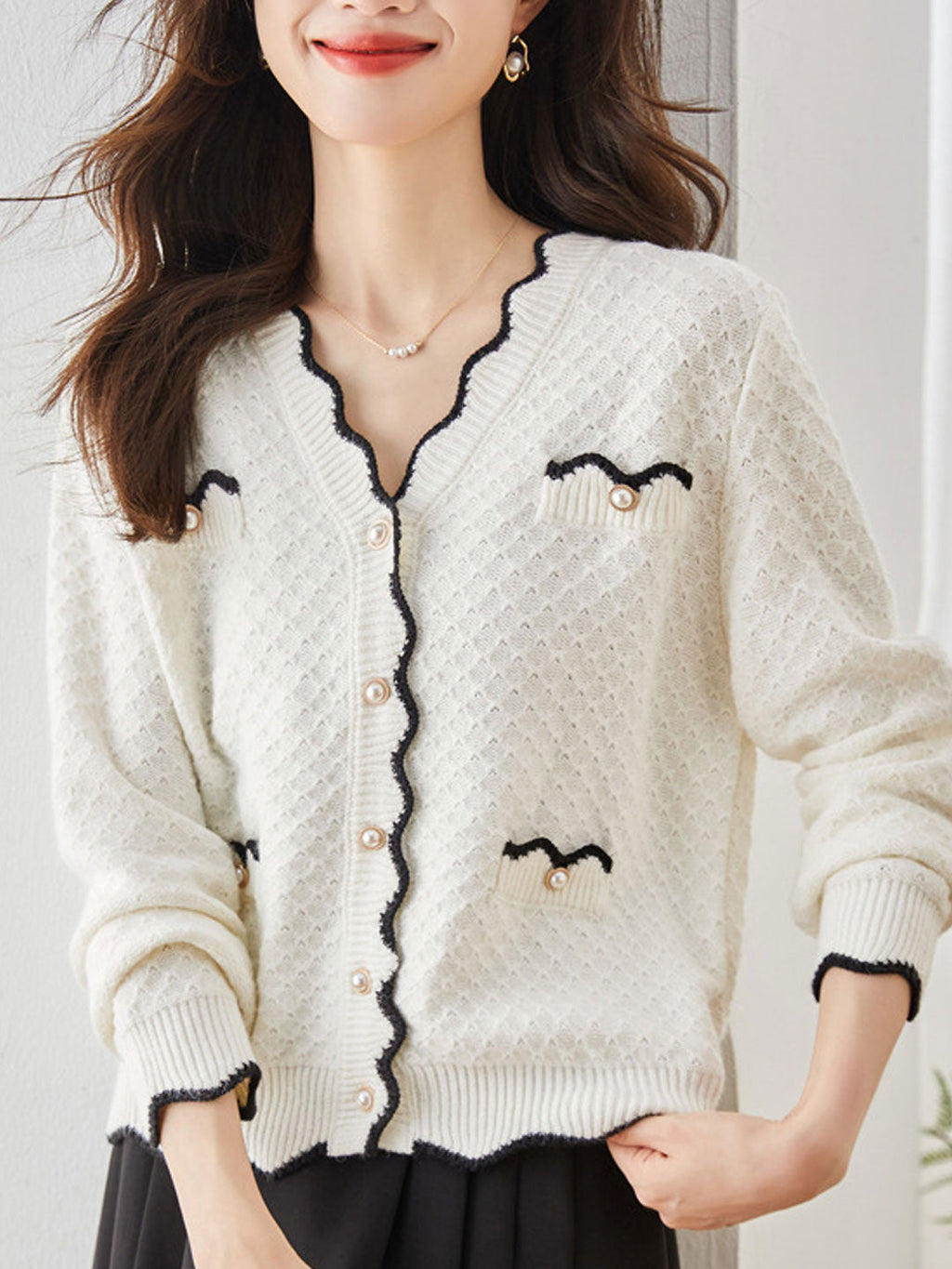 Classic Vintage Cardigan with a Flattering Fit