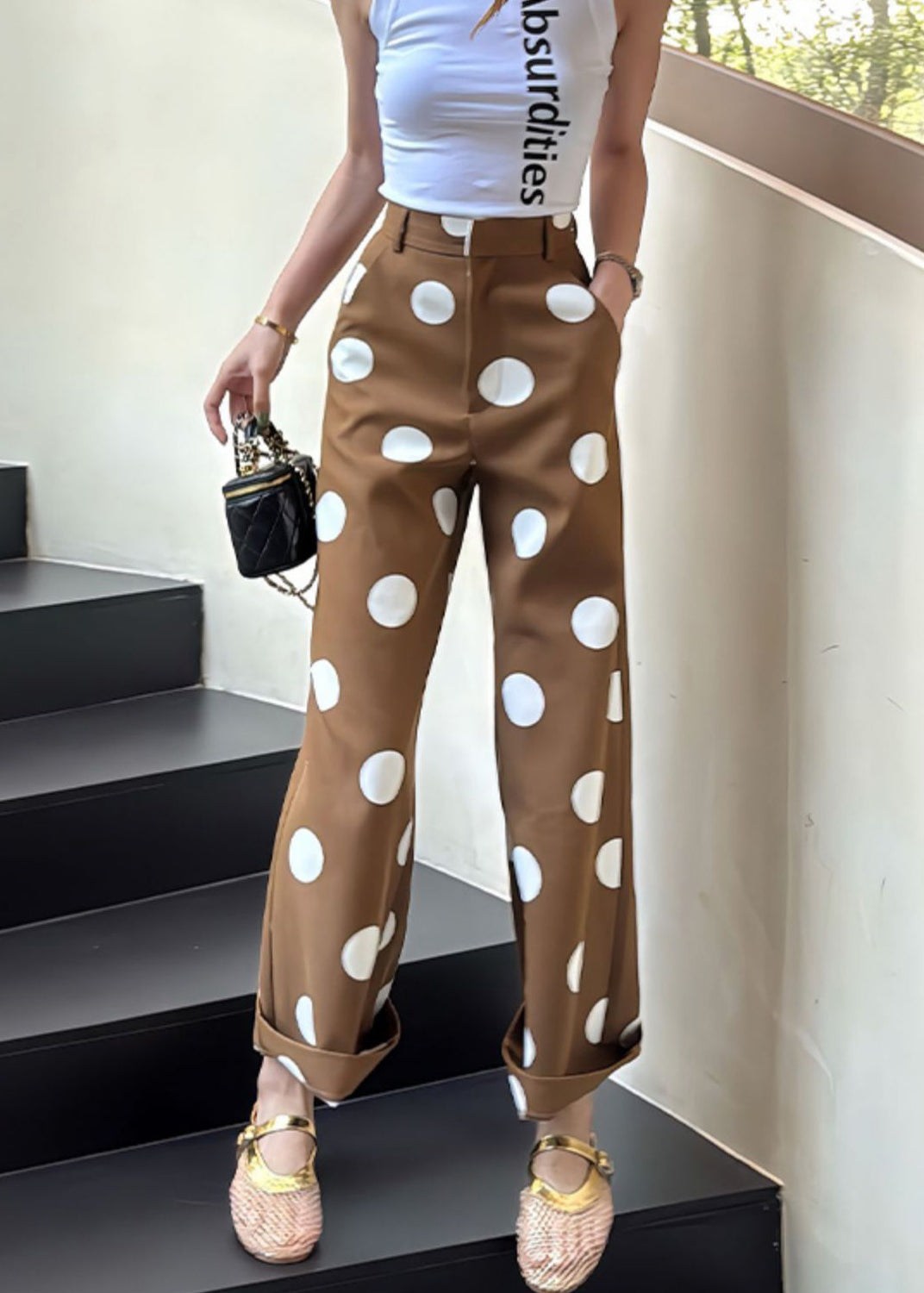A Vintage Style Pants with Delicate Timeless Details