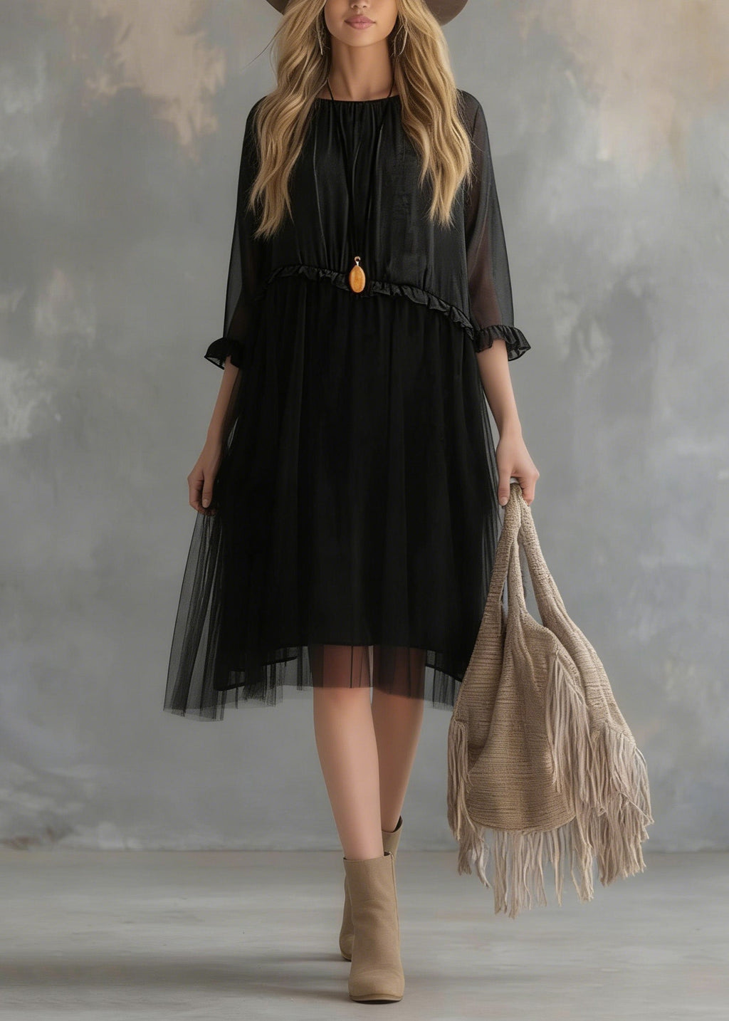 Classic Vintage Dress with a Flattering Fit