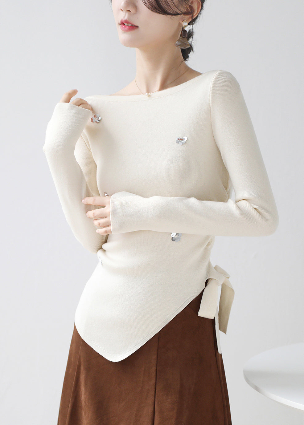 A Vintage Style Sweater with Delicate Timeless Details