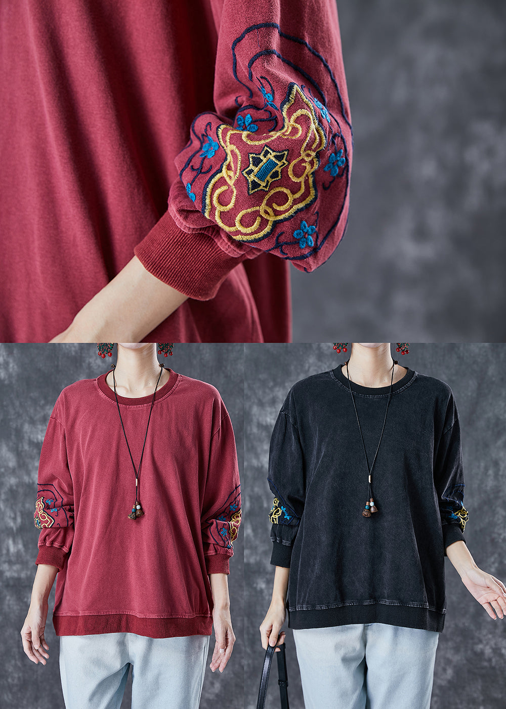 Classic Vintage Pullover with a Flattering Fit