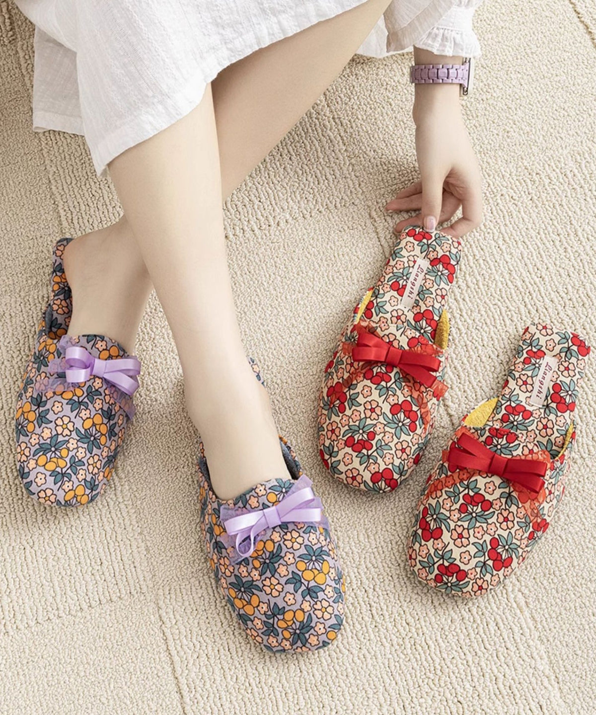 Vintage Inspired Orthopedic Slippers