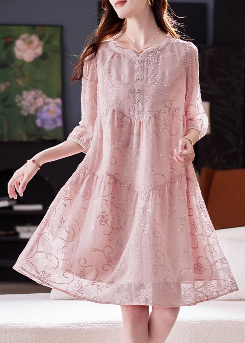Elegantly Styled Dress for Everyday Wear