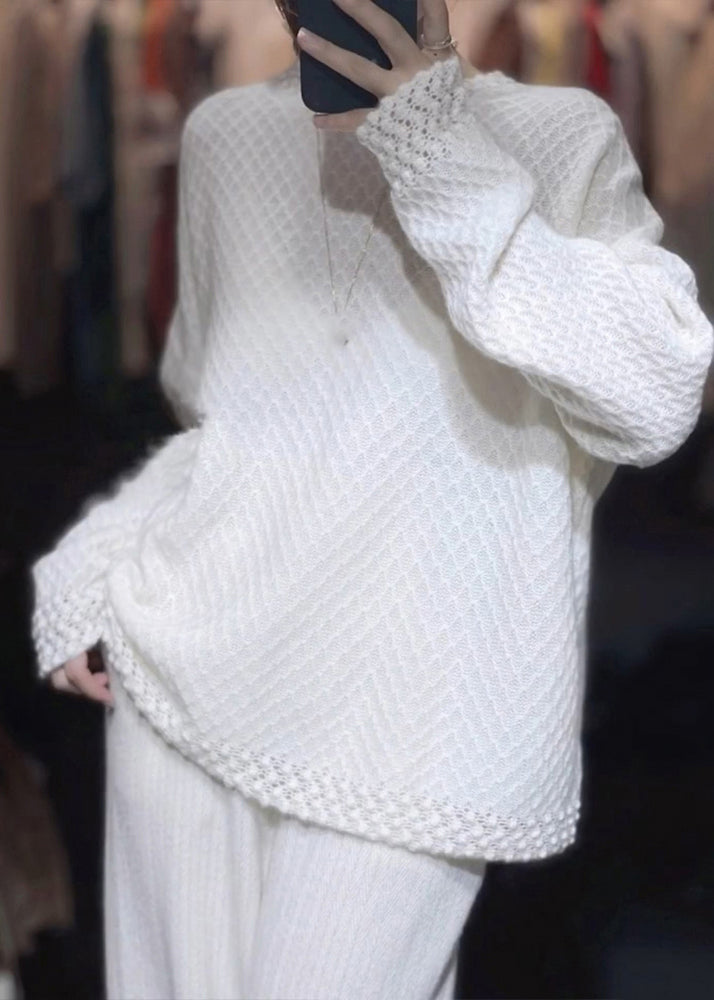 A Vintage Style Sweater with Delicate Timeless Details