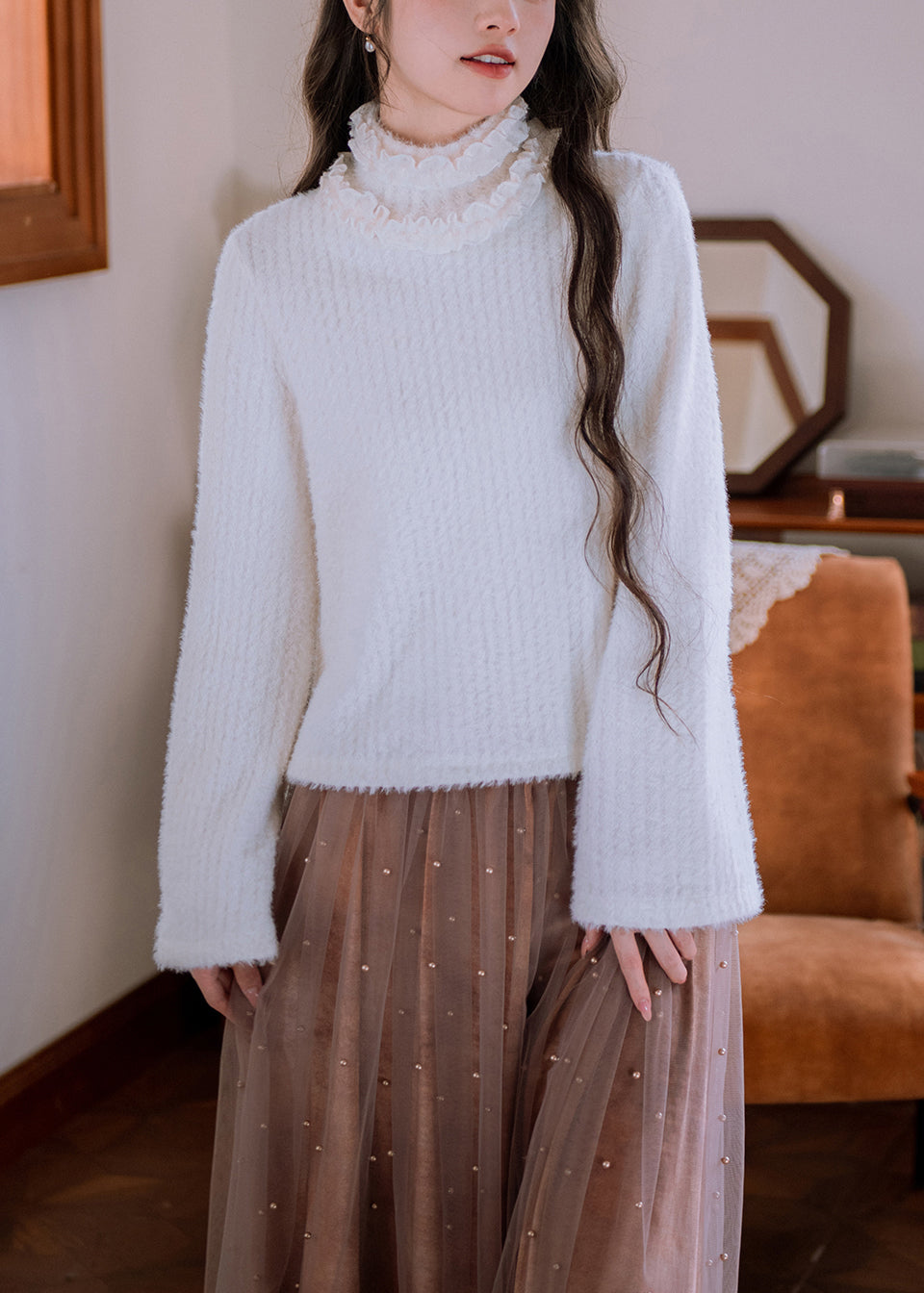 Vintage Inspired Sweater with a Contemporary Edge