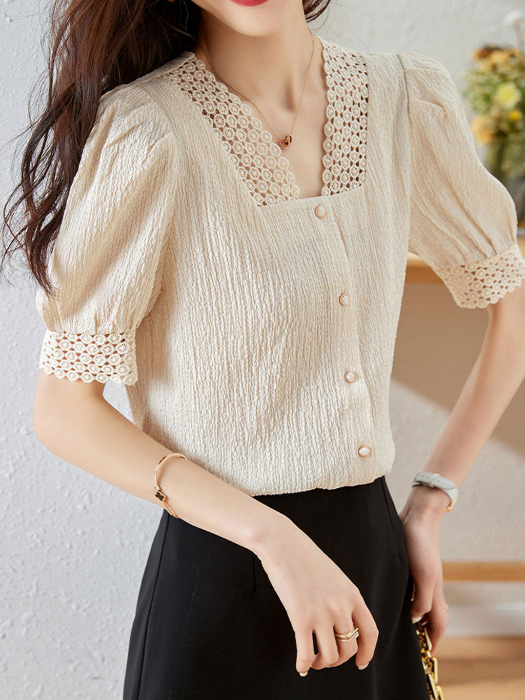 Gracefully Styled Top for Any Occasion