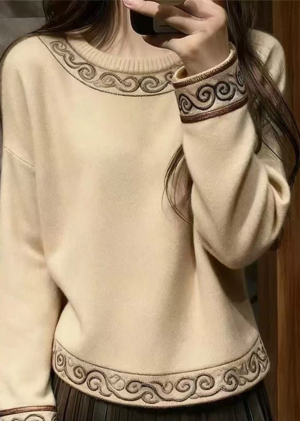 Vintage Inspired Sweater with a Contemporary Edge