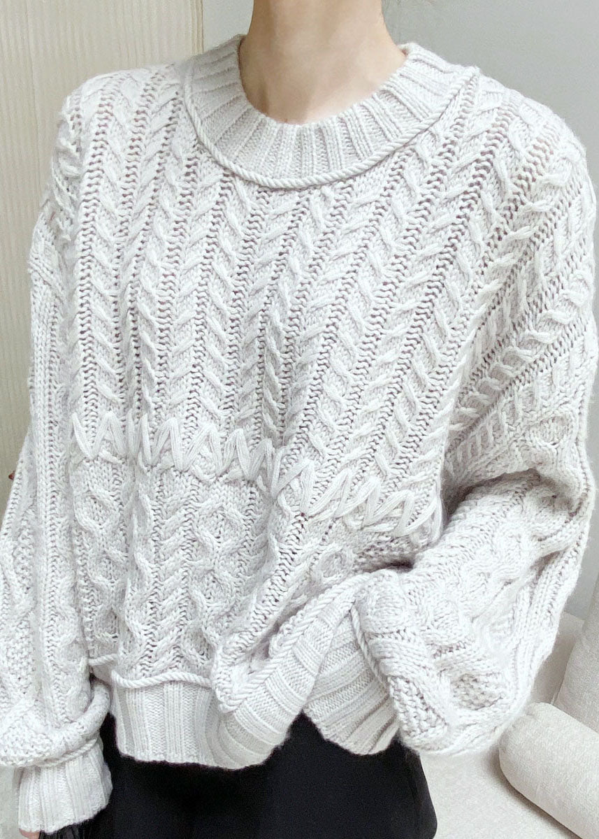A Vintage Style Sweater with Delicate Timeless Details