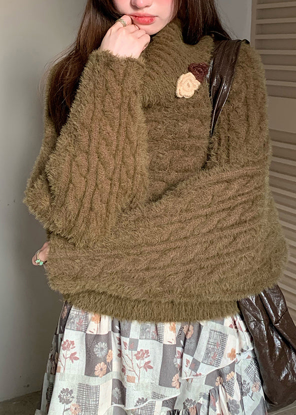 A Vintage Style Sweater with Delicate Timeless Details