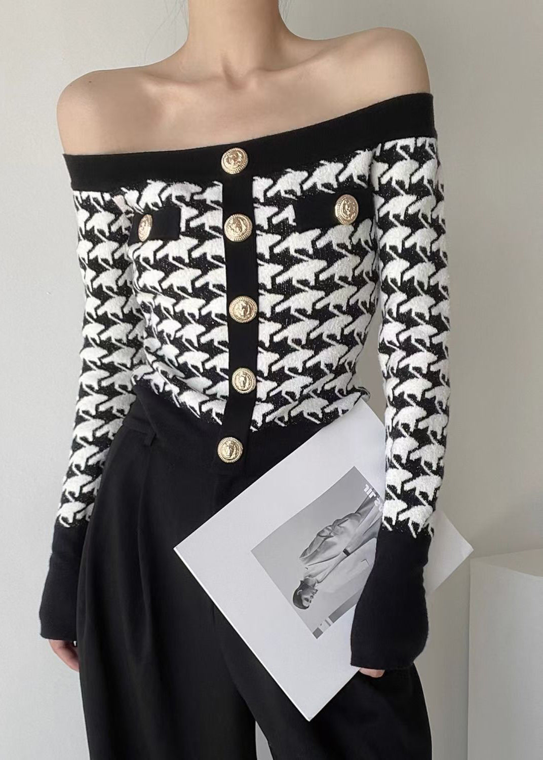 A Vintage Style Sweater with Delicate Timeless Details
