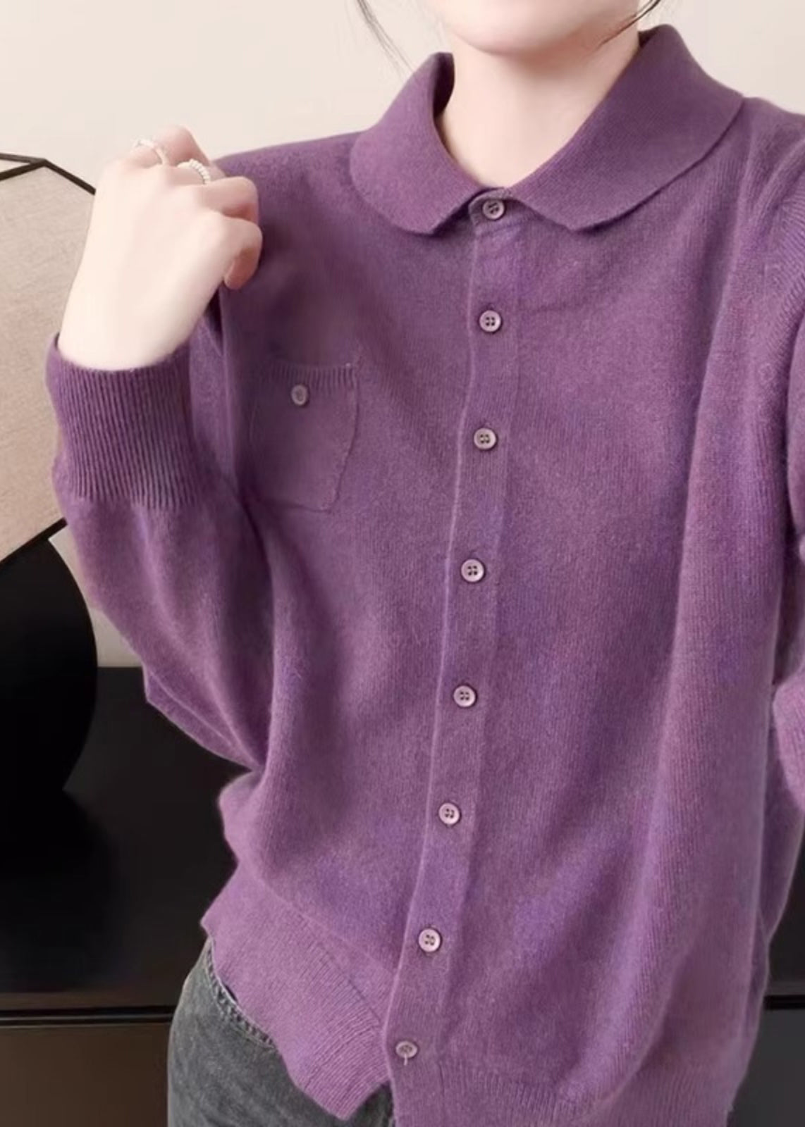 Classic Vintage Cardigan with a Flattering Fit