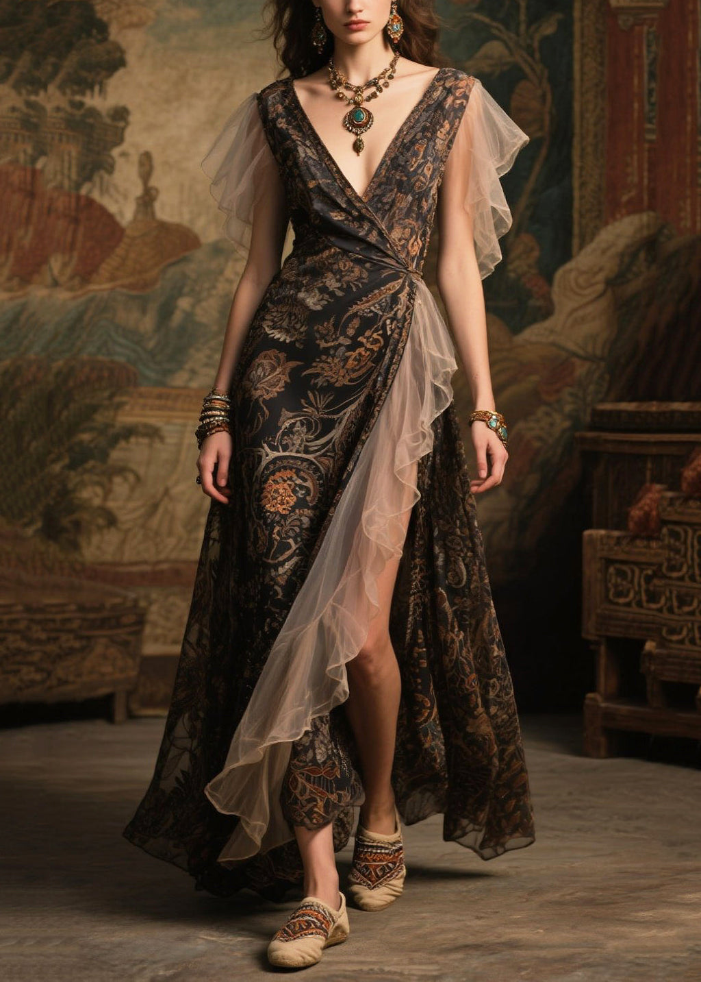 A Vintage Style Dress with Delicate Timeless Details