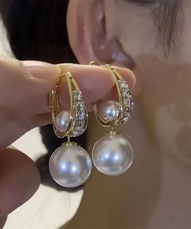 Vintage Handmade Gold Earring