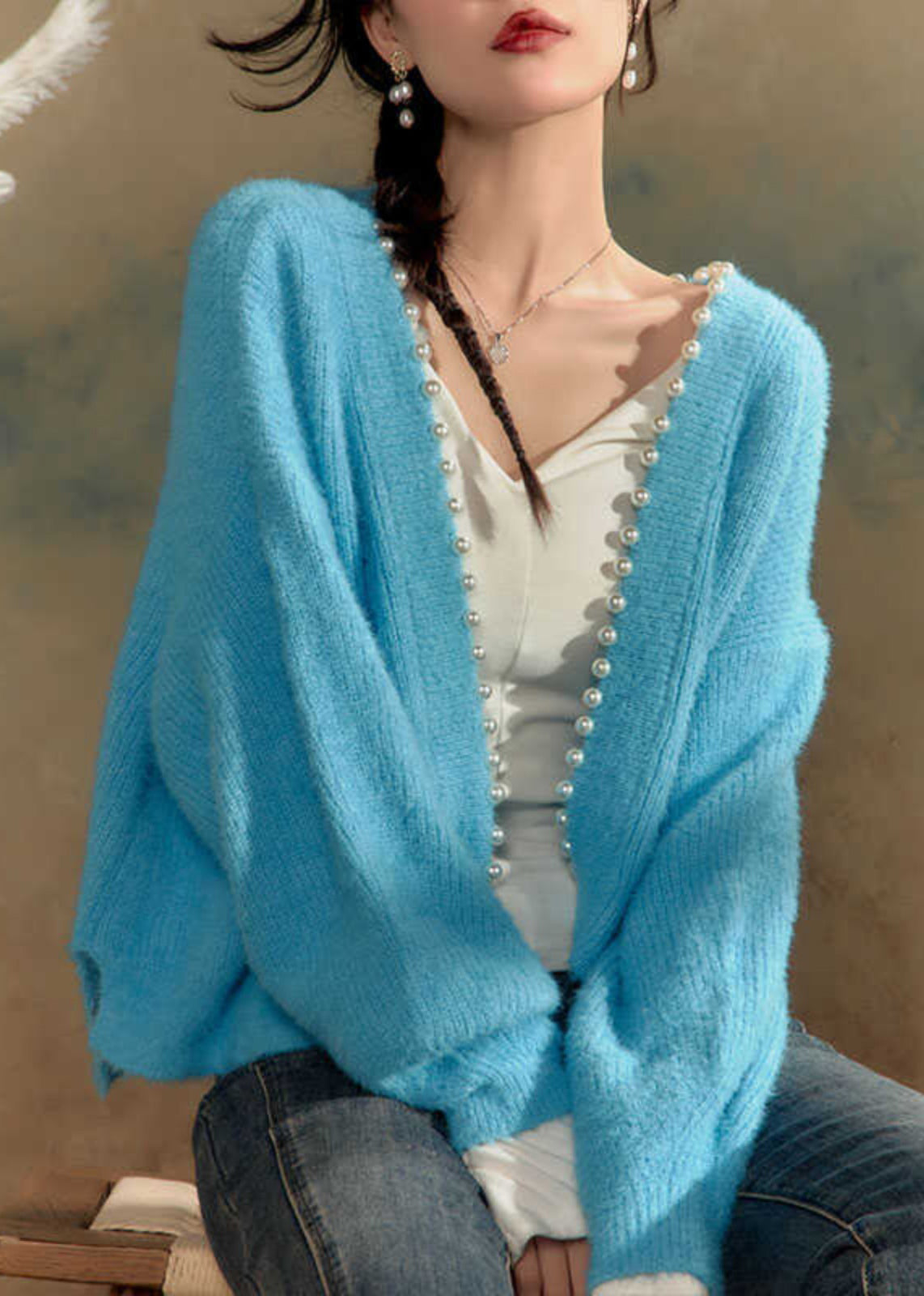 A Vintage Style Cardigan with Delicate Timeless Details