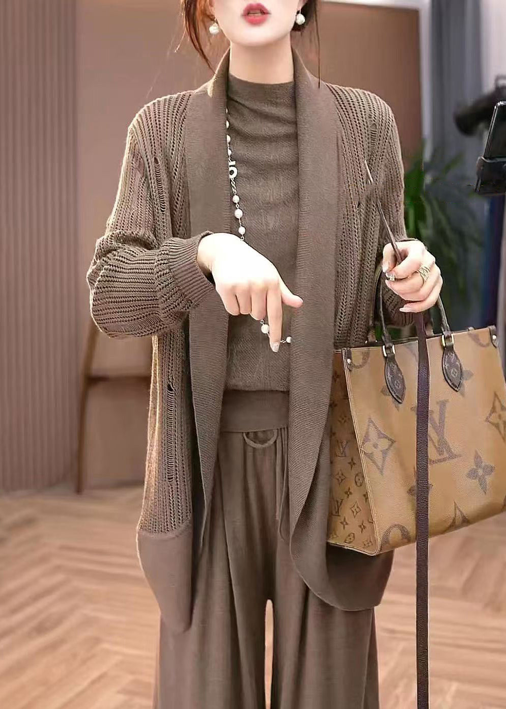 Classic Vintage Cardigan with a Flattering Fit