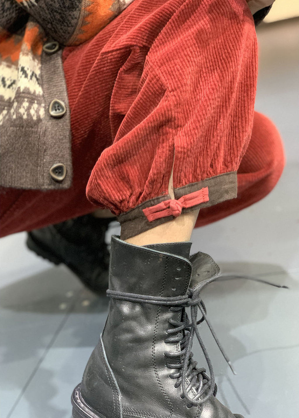 A Vintage Style Pants with Delicate Timeless Details