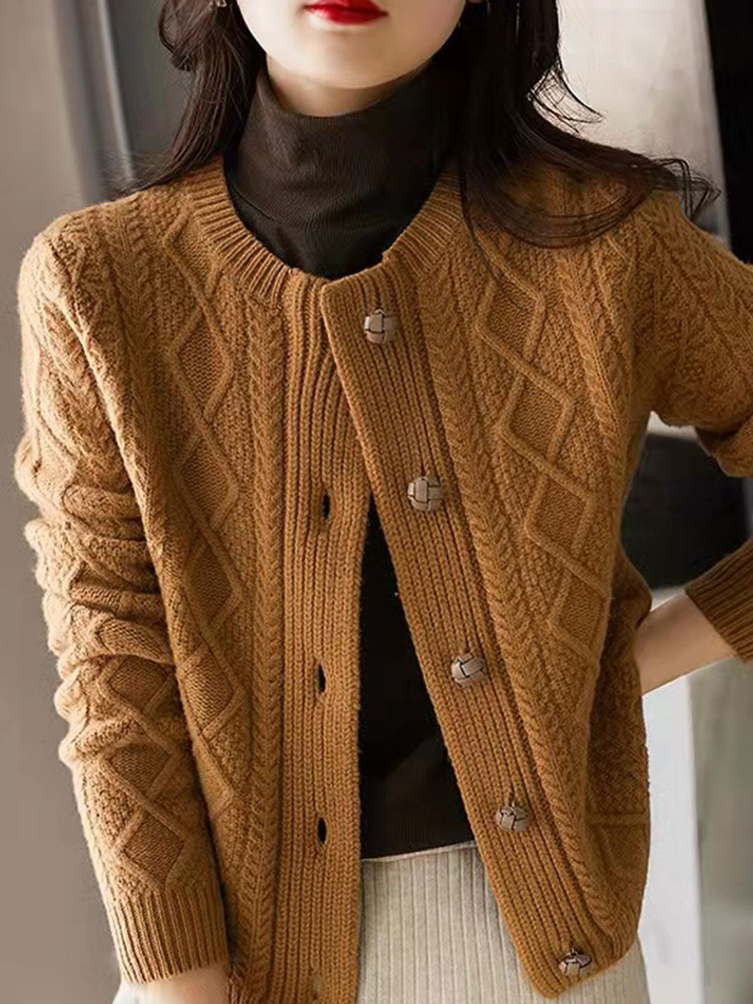A Vintage Style Cardigan with Delicate Timeless Details