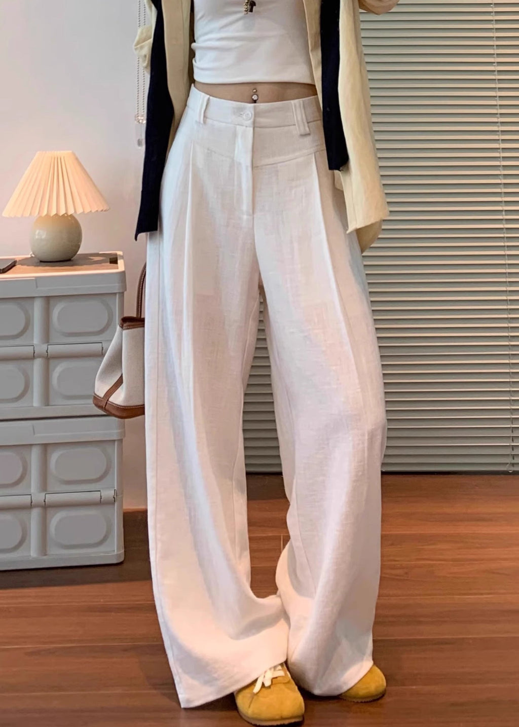 A Vintage Style Pants with Delicate Timeless Details